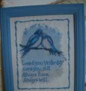 Finished project Bucilla Love you Always