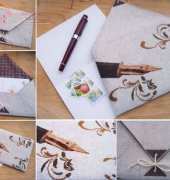 Linen envelope