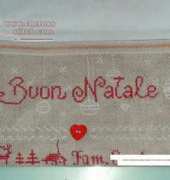 busta ricamata natale