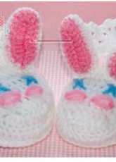 Cheryls Crochet - CC14 Crochet Bunny Baby Booties