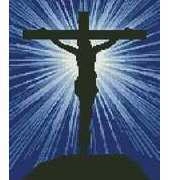 Christian Cross Stitch - Jesus on Cross 2 - Free