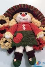 Lisa Kingsley Designs  - Lisa Kingsley - Fall Scarecrow Crochet Wreath