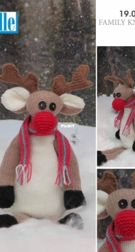 Elle Family Knit DK 19.051 Christmas Reindeer - Free