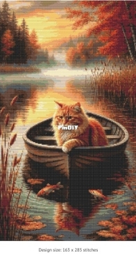 Cat in Boat by Silvia Romero Vieira - Free