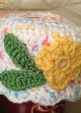 Baby flower hat
