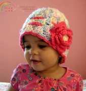 JT creations - Tatiana Jitnikova - 043 Scalloped Beanie With Rose
