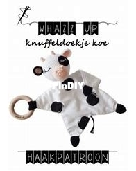 WHAZZ UP - Sandra Vriezema - Cow Cuddle Lovey Blanket - Knuffeldoekje Koe - Dutch