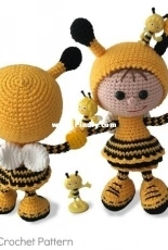 Little Owls Hut - Galina Stelmakhova -Doll in a Bumblebee outfit