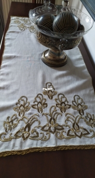 Embroidered tablecloth  made from bolia
