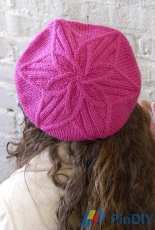 Cable Flower Hat by Susan Mills - Classic Elite Yarns - 9166 - Accents