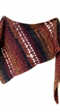 Mandobug Crafts - Amanda Mannas - Simple Asymmetric Mohair Shawl - Free
