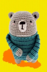 Alface Azul Lisboa - Susana Seixas - Amigurumi Blue Bear - English and Portuguese -Free