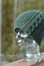 A Crocheted Simplicity - Jennifer Pionk - Knit Look Cabled or Not Beanie