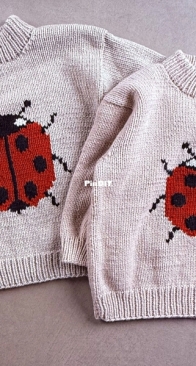 Ladybug sweater- knitting for olive- english