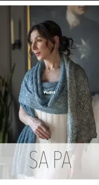 Sa Pa Shawl by Emma Butram Expression Fiber Arts - Free