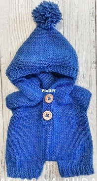 Amigurumi By Ana - Anastasiya Budaeva - Overalls for a toy - Russian