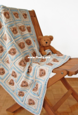 Dadas Place - Dragana Savkov Bajic - Vintage Teddy Bear Blanket