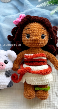 Zayka mi Amigurumi - Miranda Ayvazyan / Aivazyan - Moana and Pua - English Translated