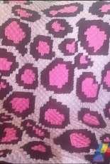Crochet Couch - Cheetah Print C2C Afghan