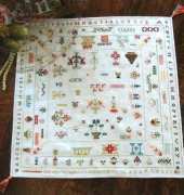 Sampler Remembered - Fiesta Sampler 1818 - Nicola Sabiel