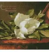 Cross Stitch Collectibles HE-03.1 Magnolia Flower