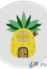 Daily Cross Stitch - Pineapple House