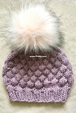 Bubble stitch hat