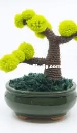 Club Crochet - Louies Loops - Louis Mensinger - Crocheted Bonsai Tree
