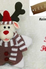 Eelzuhtjuhs Crochet and More - Eelz - Ilse Hoekstra - Reindeer star pillow - Dutch