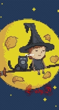 Art Stitch - LadyD - Little Witch by Daria Smirnova