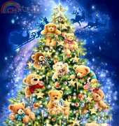 HAED HAEDJGMINI 9805 Mini Teddy Bear Tree by Dona Gelsinger