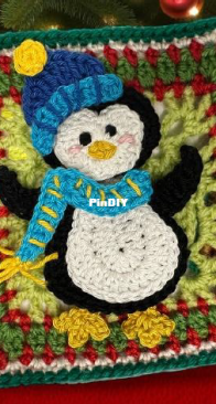 Home Artist - Granny Square Penguin
