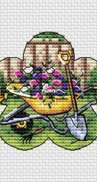 Crumbs On The Palm Of Your Hand - Waltz of Spring - Garden flower bed by Irina Savitskaya