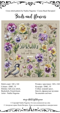 Magic Stitch - Birds and flowers by Nadііa Nagorna