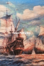 Sea Battle Intricate Cross Stitch
