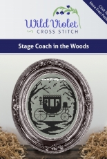 Wild Violet Cross Stitch - Stage Coach In The Woods - Free