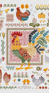 OwlForest Embroidery - 0215 Chicken Yard SAGA