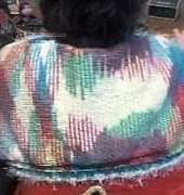 Moms fun fur and acrylic shrug