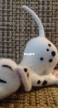 Damlatian puppy - needle felting
