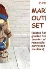 Crochet Bunny Art - Irina Tarasova - Mario outfit set - Dutch
