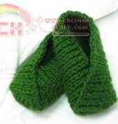Ladys Knit Kimono Slippers