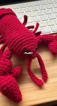 I made this lobster from a pattern