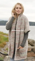 Drops Design 151-30 Hellebore Coat - English, German, Spanish  - Free