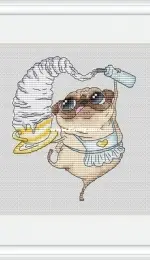 Pugs Series - Pug is the Cook by Katerina Besperstova XSD