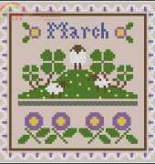 Little House Needleworks LHN March Monthly Ornie PCS + XSD
