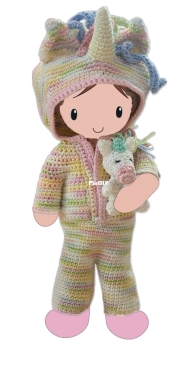 Caros Atelier - Caroline Lucke - Carolientje Unicorn outfit - Carolientje Eenhoorn outfit - Dutch