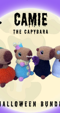 Sphynx Crochet - Amanda - Camie the Capybara Halloween Bundle