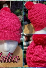 Loom Knitting-Julia Beanie by Michelle Rynsai-Free