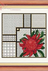 Needlecrafts: Waratah and Blackwork