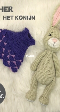 Mispeltoy Crochet - Kenzi Noe - Esther the Bunny - Esther het Konijn - Dutch